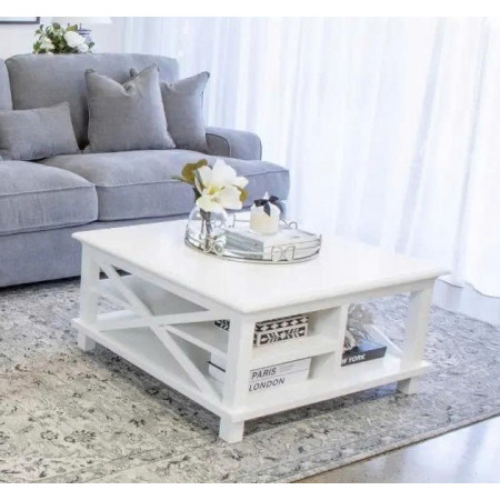 Hampton - LV253-L04 : Bàn Sofa , Bàn Coffee  - Vuông 100cm 